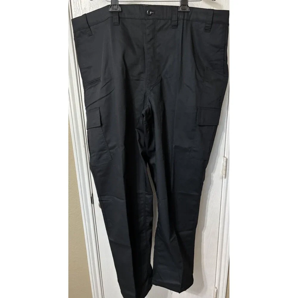 Wearguard Men’s Pants Cargo Size 46x32 Black Uniform Medic Elastic Back Waist
